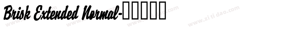 Brisk Extended Normal字体转换
